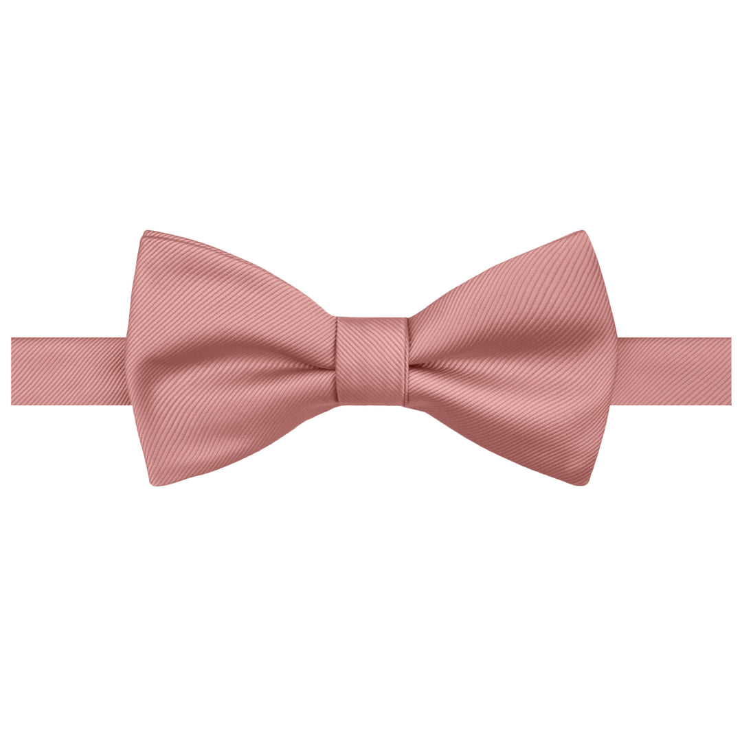 Silk Blend Solid Self-Tie Bow Tie - Warm Pink