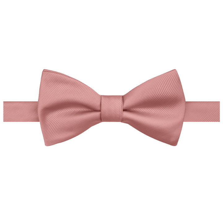 Silk Blend Solid Self-Tie Bow Tie - Warm Pink