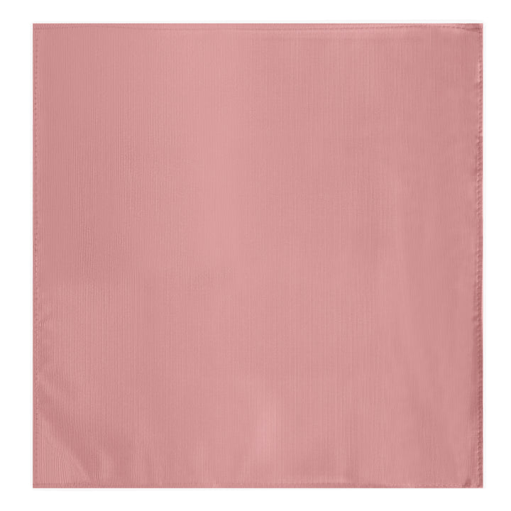 Silk Blend Solid Pocket Square - Warm Pink