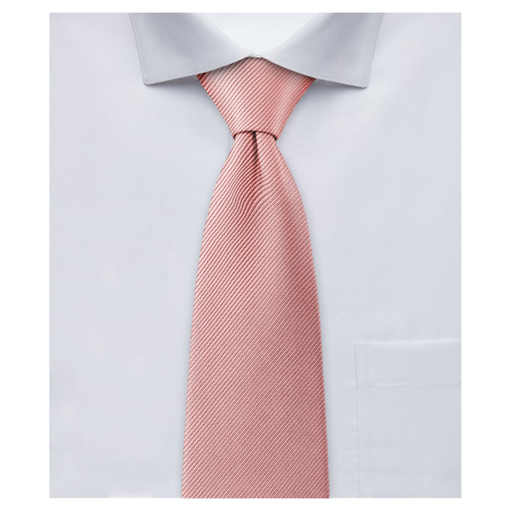Silk Blend Solid Tie - Warm Pink
