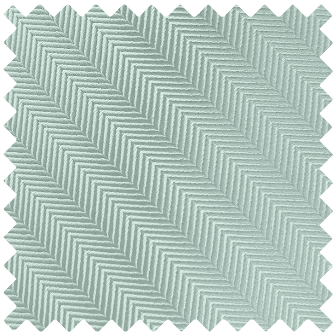 Silk Blend Chevron Tie - Sage Mist