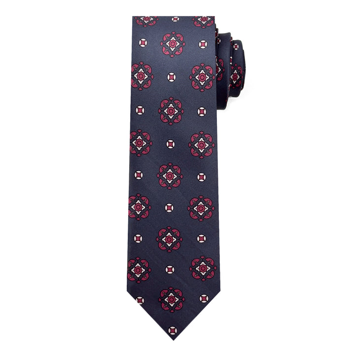 Diamond Bloom Tie - Navy