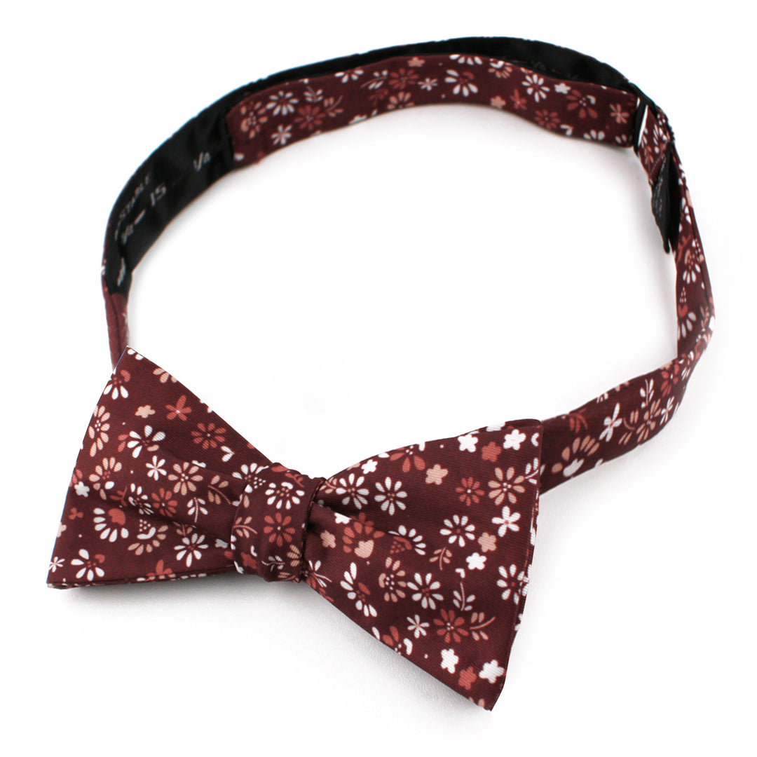 Ditsy Floral Self-Tie Bow Tie - Warm Floral