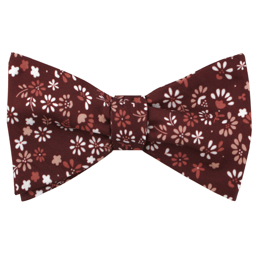 Ditsy Floral Self-Tie Bow Tie - Warm Floral