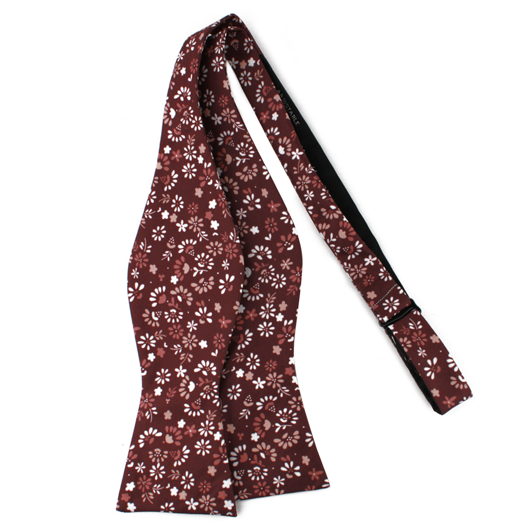 Ditsy Floral Self-Tie Bow Tie - Warm Floral