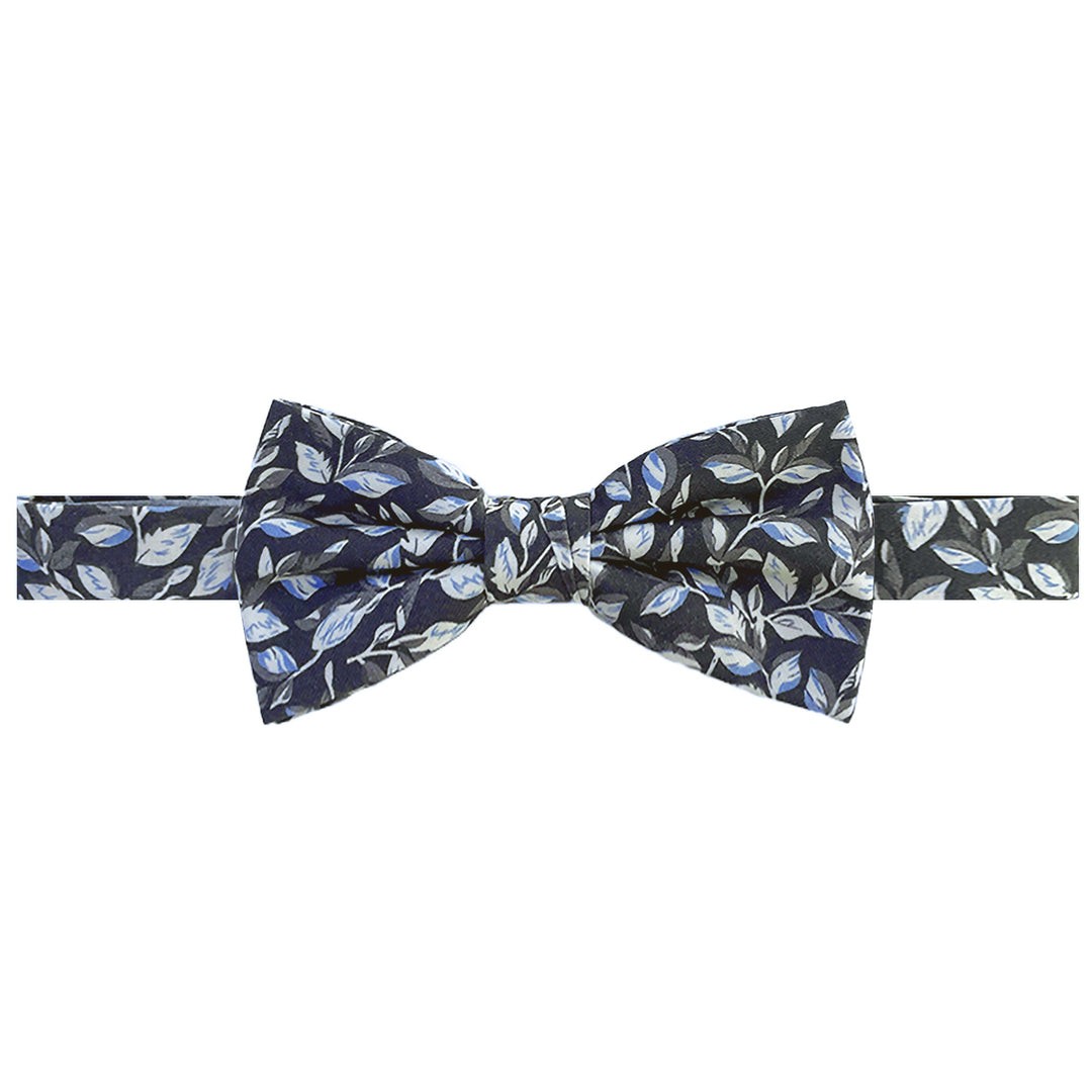 Garden Vines Banded Bow Tie - Gray
