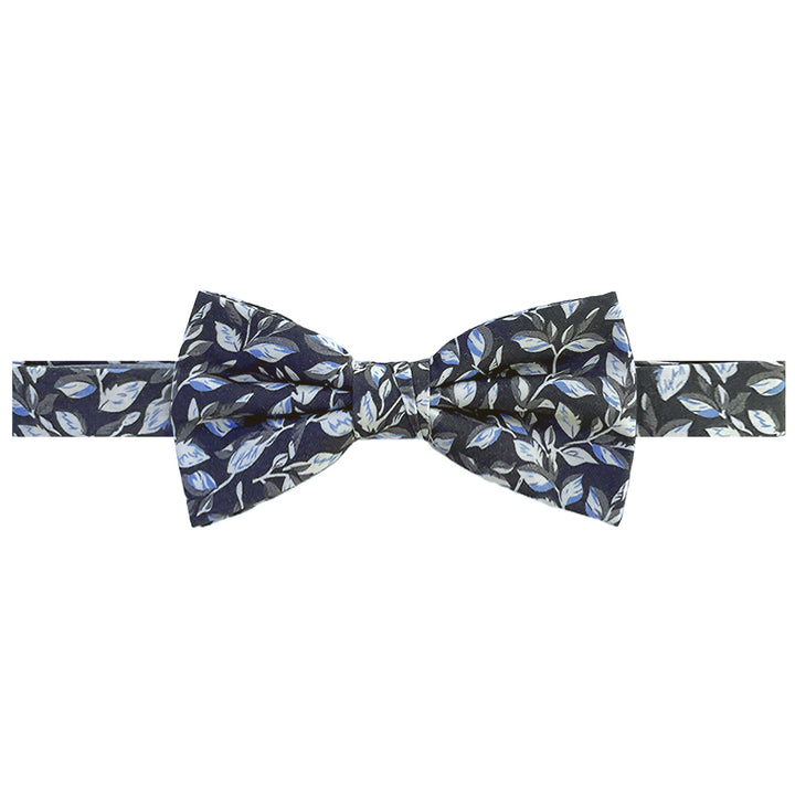 Garden Vines Banded Bow Tie - Gray