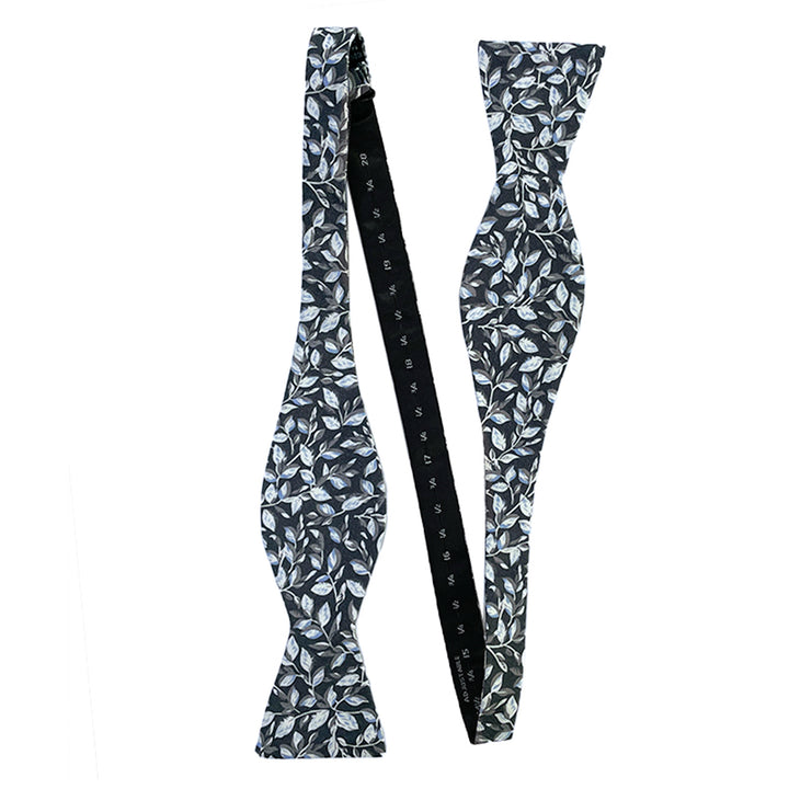 Garden Vines Self-Tie Bow Tie - Gray
