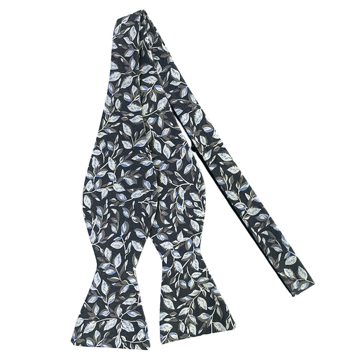 Garden Vines Self-Tie Bow Tie - Gray