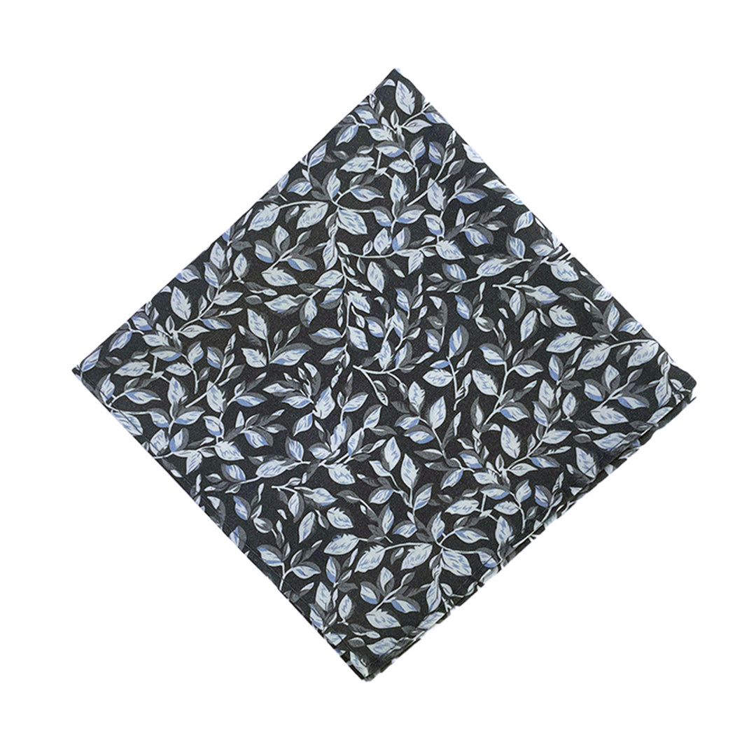 Garden Vines Pocket Square - Gray