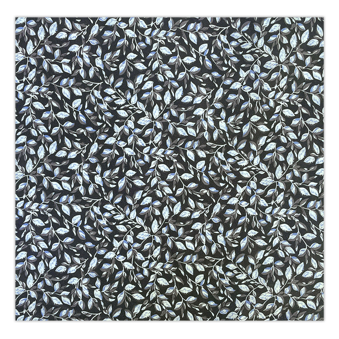 Garden Vines Pocket Square - Gray