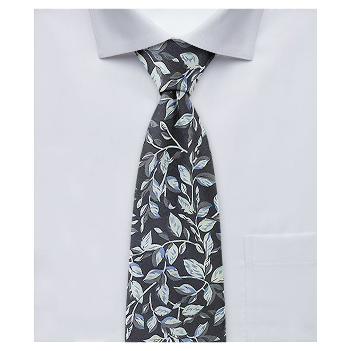 Garden Vines Tie - Gray