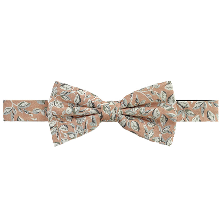 Garden Vines Banded Bow Tie - Pink