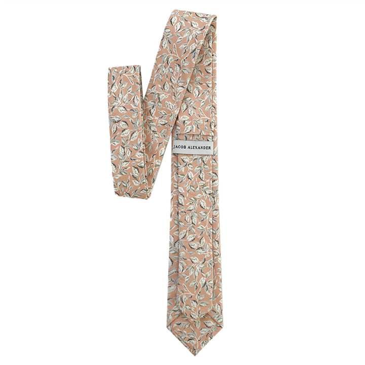 Garden Vines Slim Tie - Pink