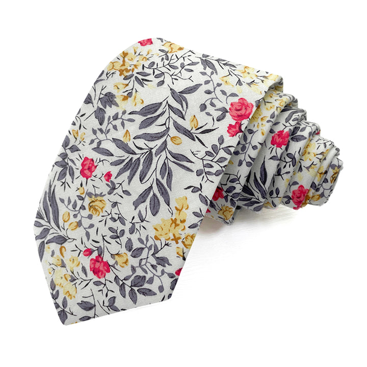 Tropic Bouquet Tie - Gray Multi