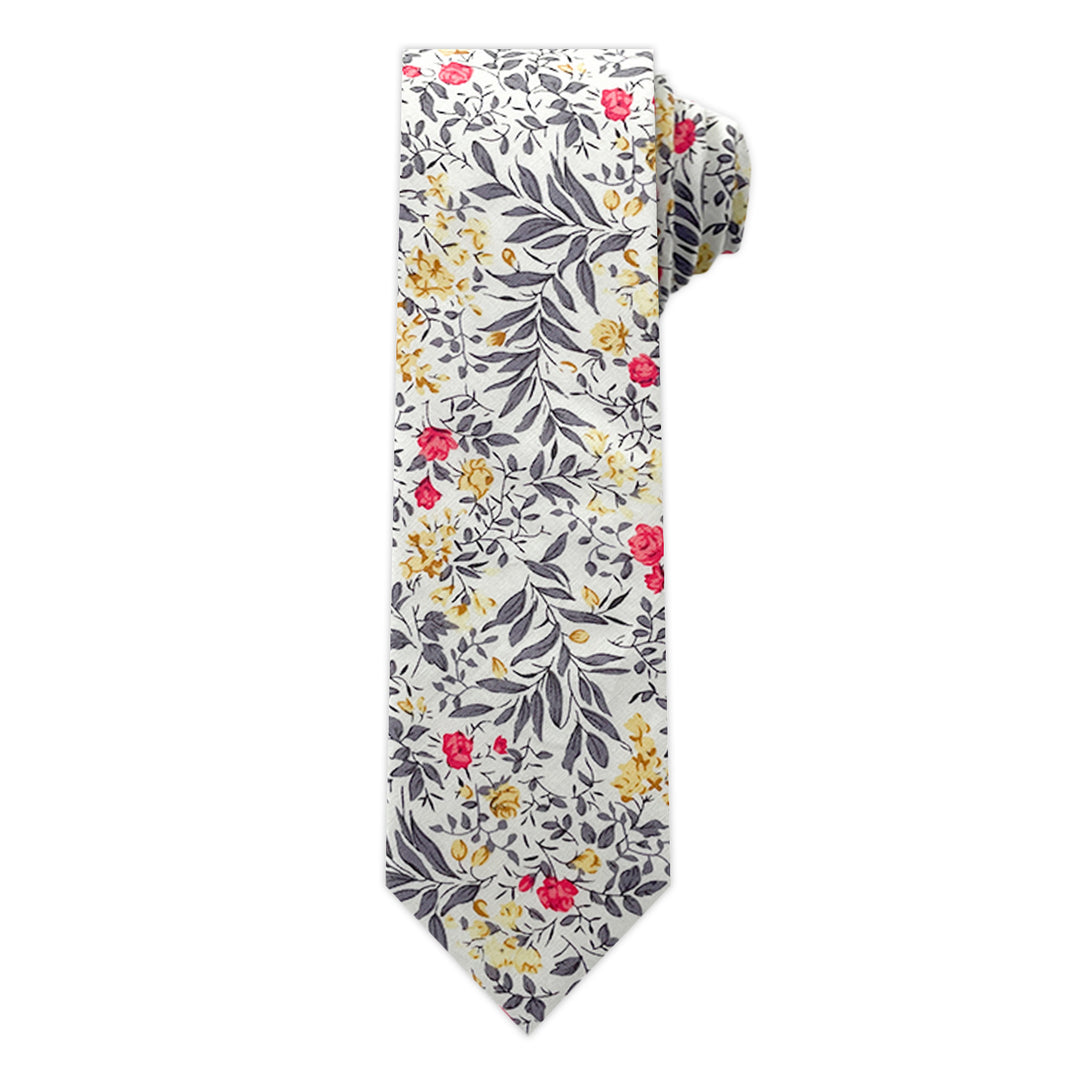 Tropic Bouquet Tie - Gray Multi