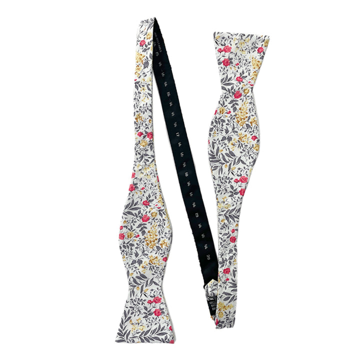 Tropic Bouquet Self-Tie Bow Tie - Gray Multi