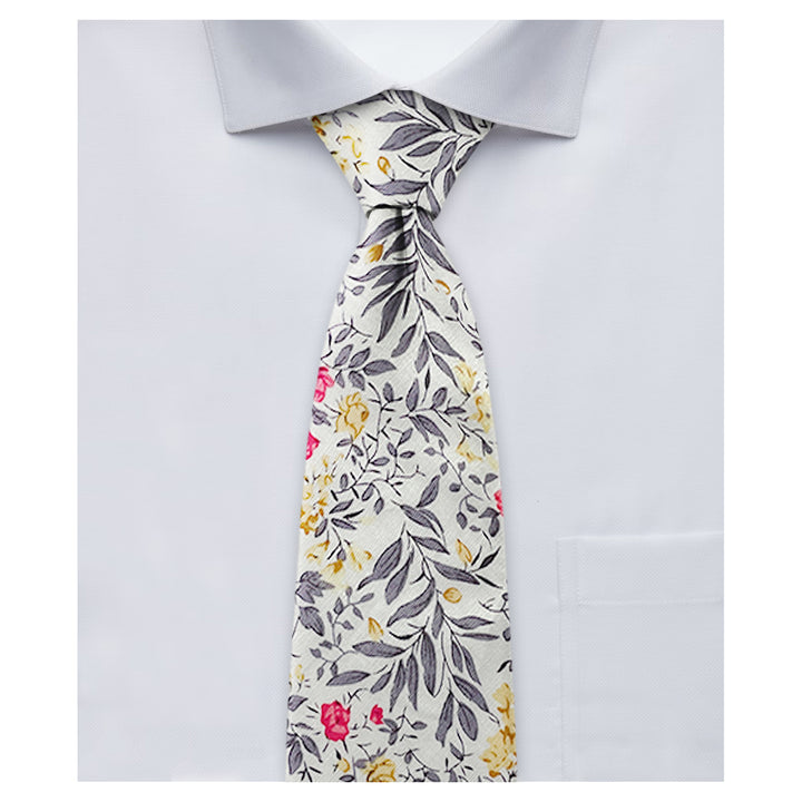 Tropic Bouquet Tie - Gray Multi