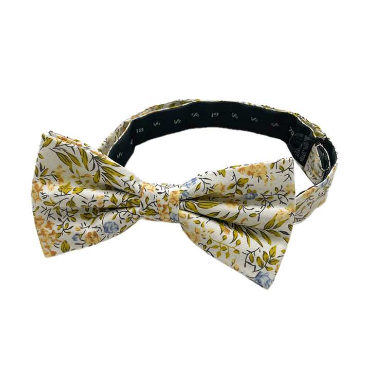 Tropic Bouquet Banded Bow Tie - Green Multi