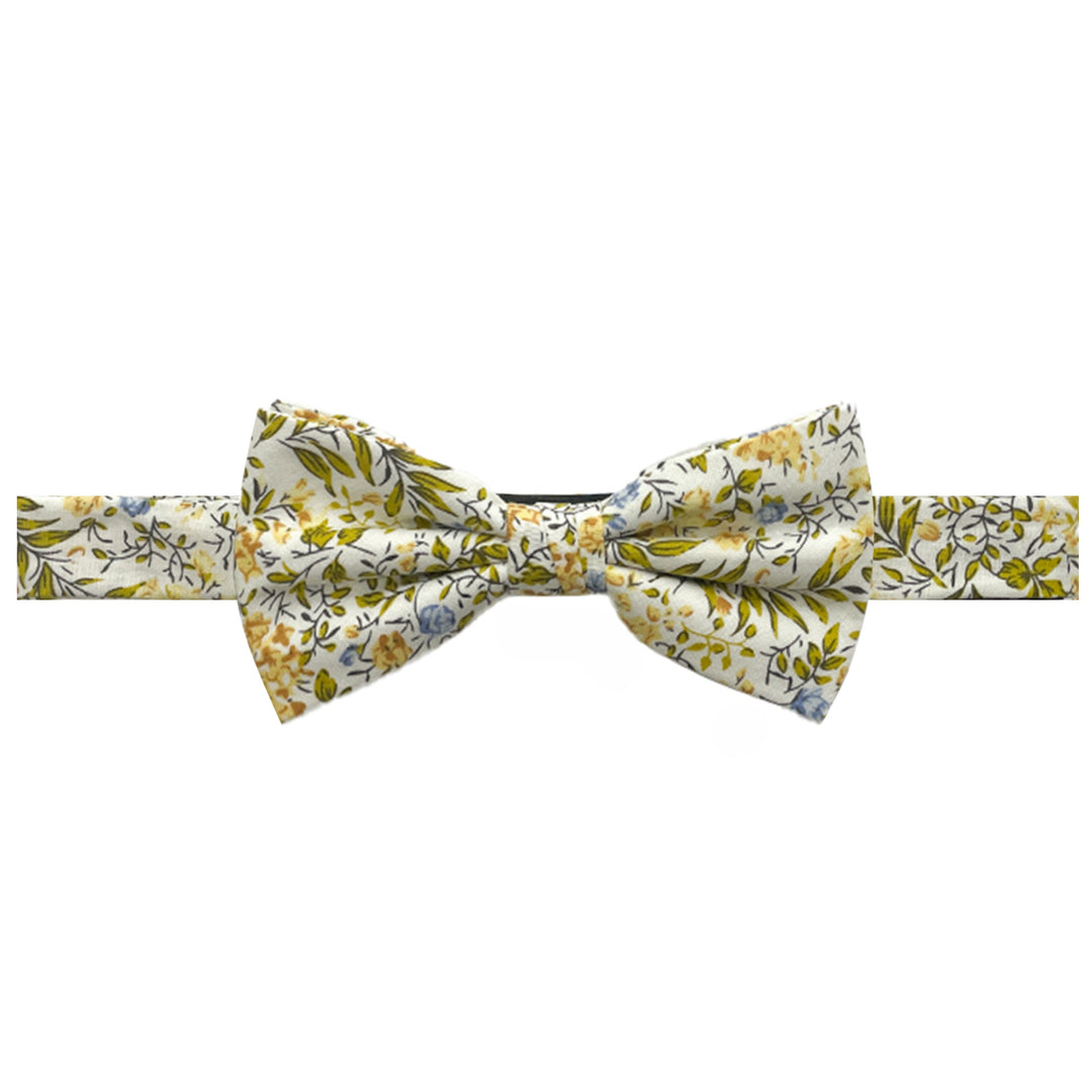 Tropic Bouquet Banded Bow Tie - Green Multi