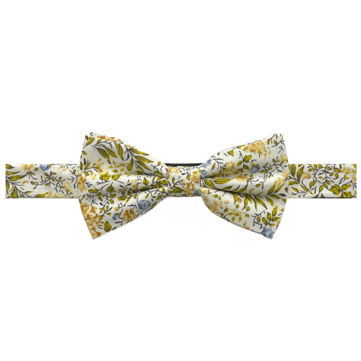 Tropic Bouquet Banded Bow Tie - Green Multi