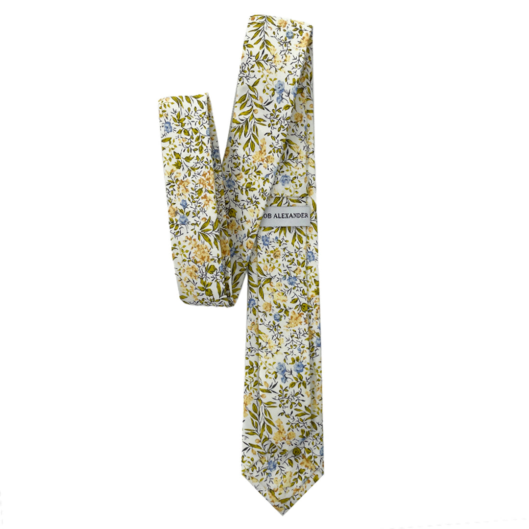 Tropic Bouquet Slim Tie - Green Multi