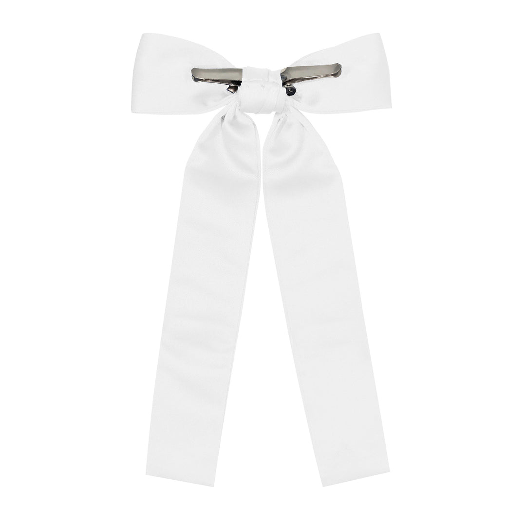 Kentucky Colonel Clip-On Bow Tie - White