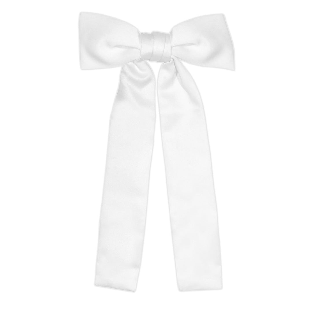 Kentucky Colonel Clip-On Bow Tie - White