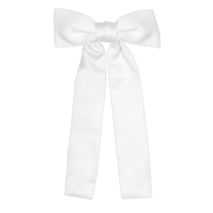 Kentucky Colonel Clip-On Bow Tie - White
