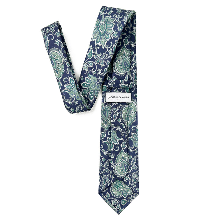 English Paisley Tie - Blue
