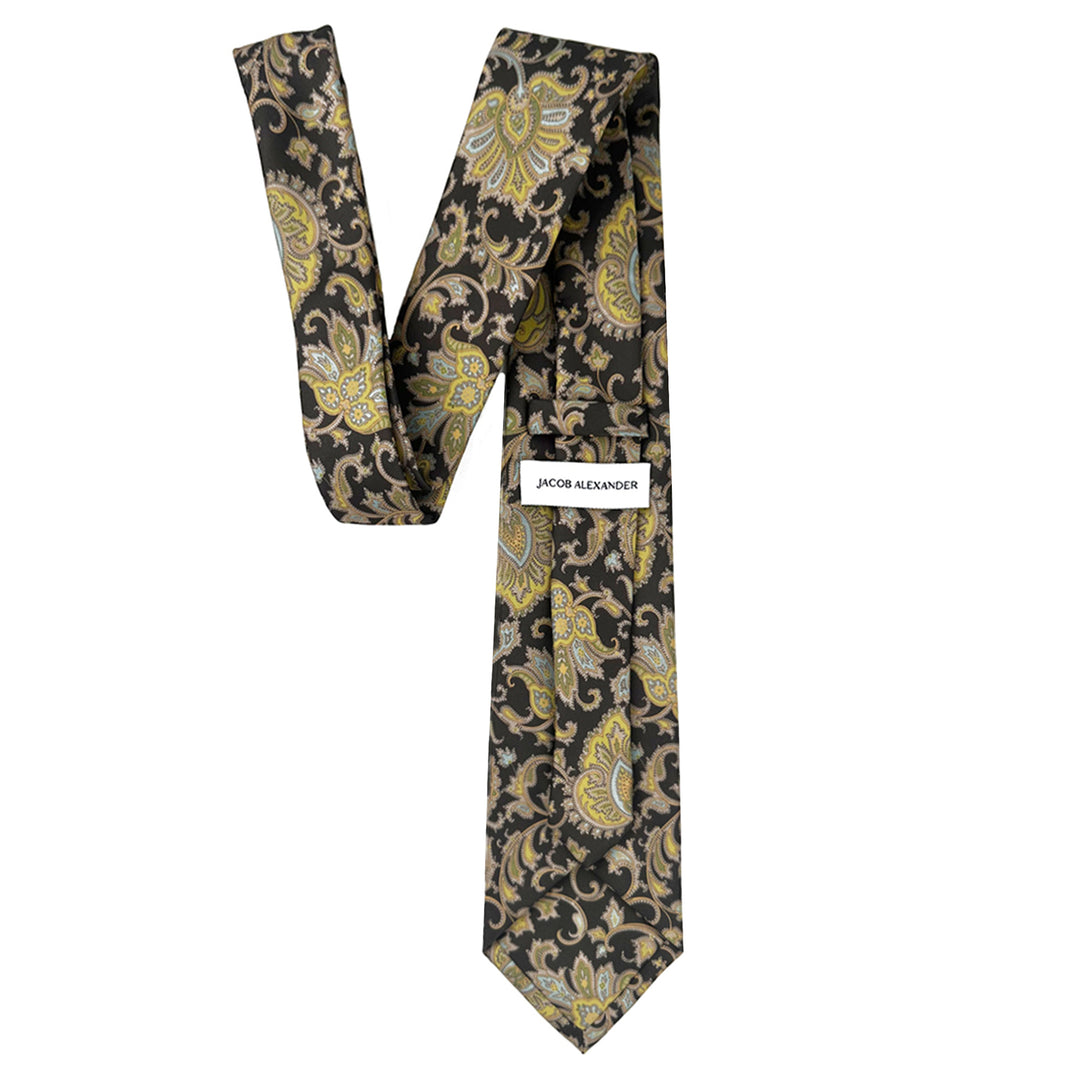 English Paisley Tie - Brown