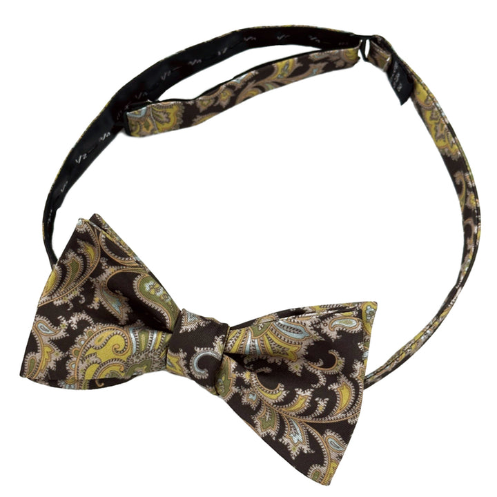 English Paisley Self-Tie Bow Tie - Brown