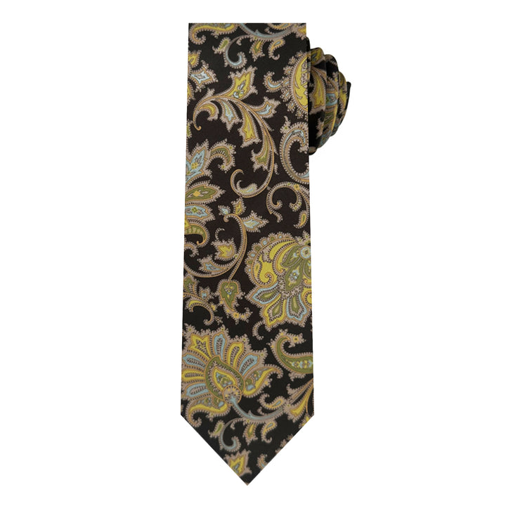 English Paisley Tie - Brown
