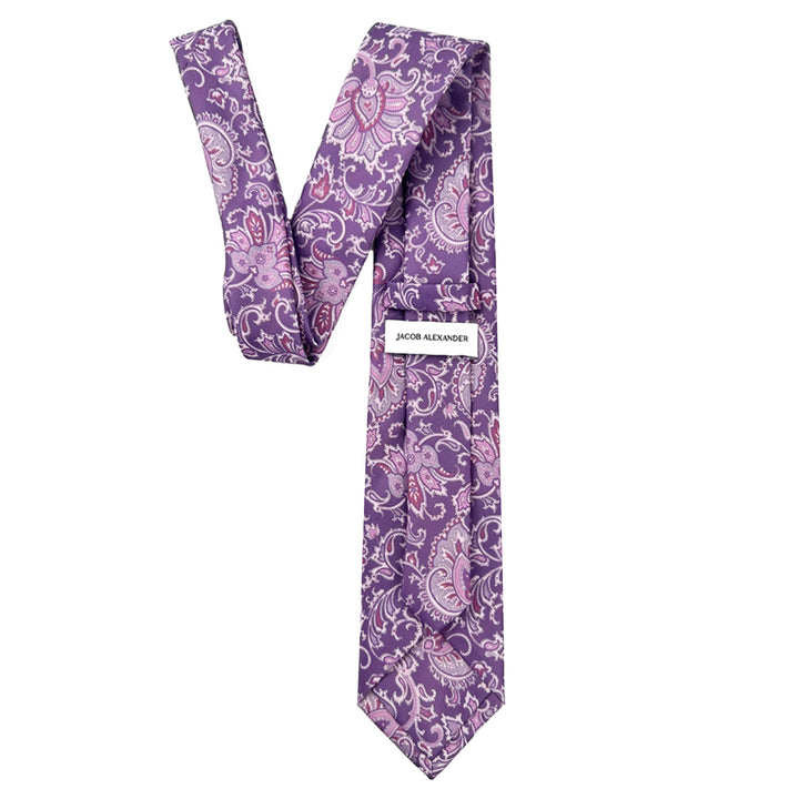 English Paisley Tie - Purple