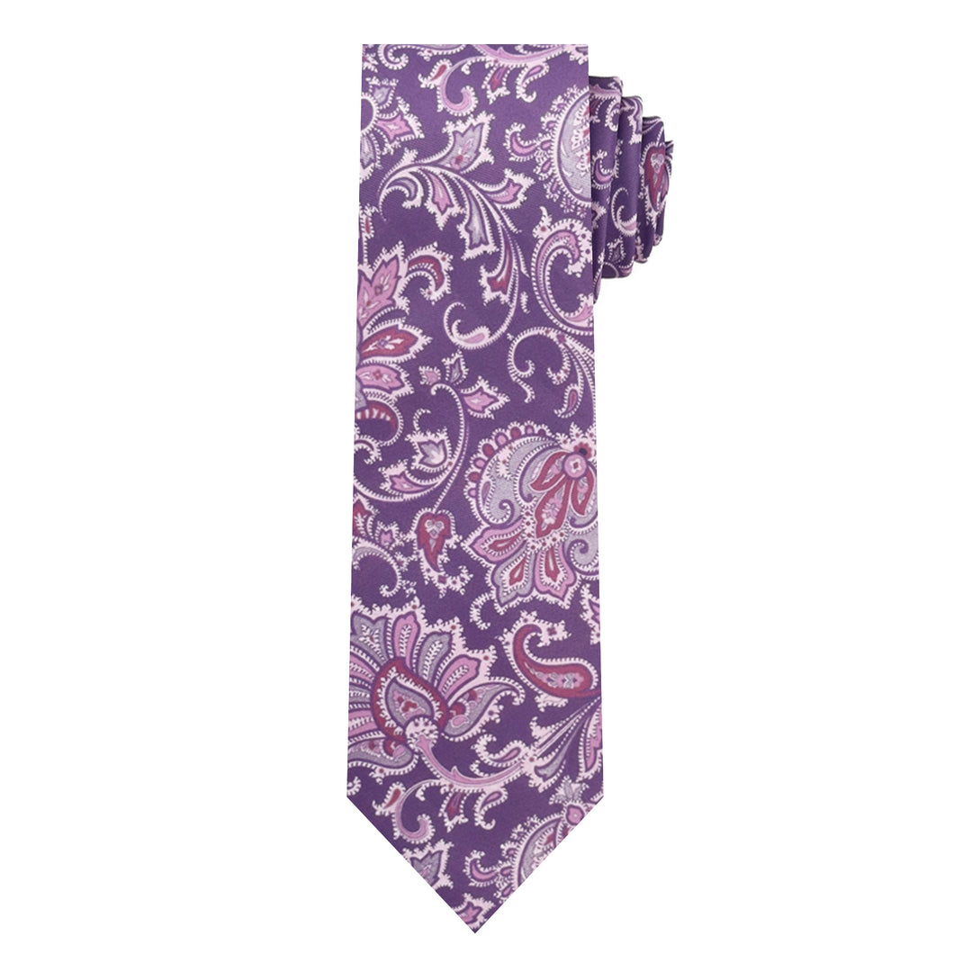 English Paisley Tie - Purple