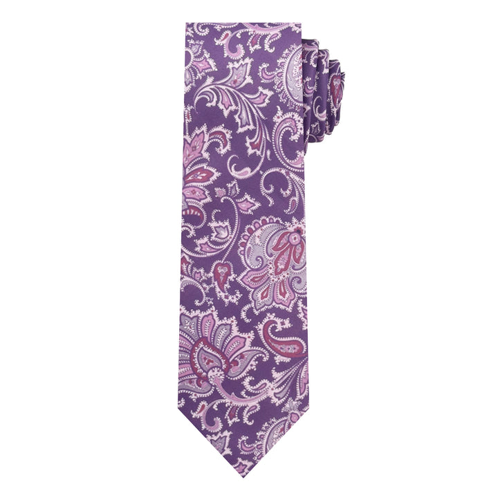 English Paisley Tie - Purple