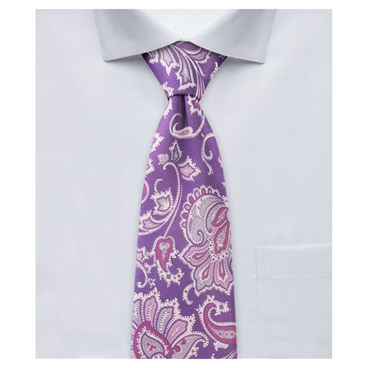 English Paisley Tie - Purple