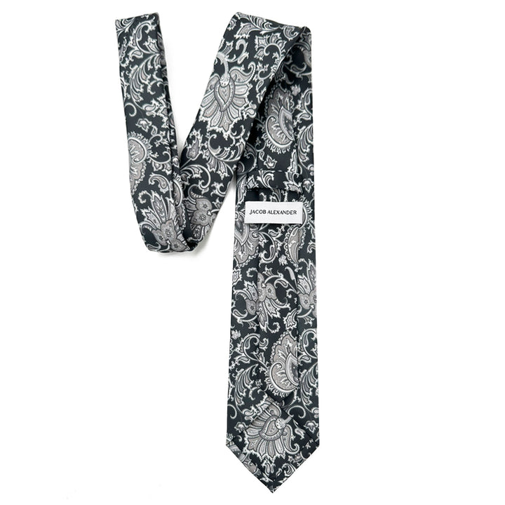 English Paisley Tie - Gray