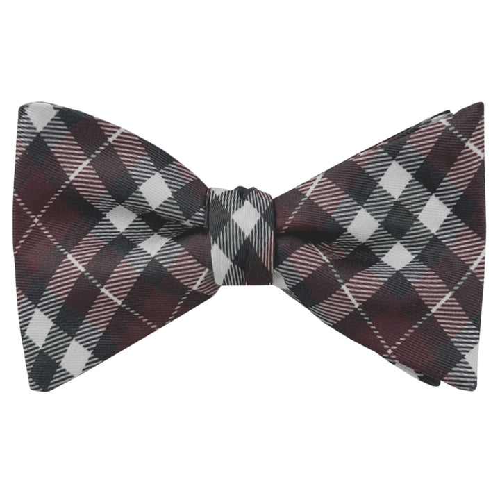 Picnic Plaid Self-Tie Bow Tie - Red
