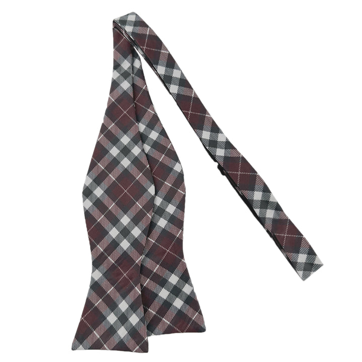Picnic Plaid Self-Tie Bow Tie - Red