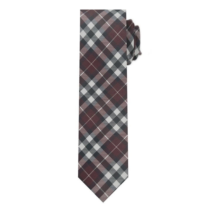 Picnic Plaid Slim Tie - Red