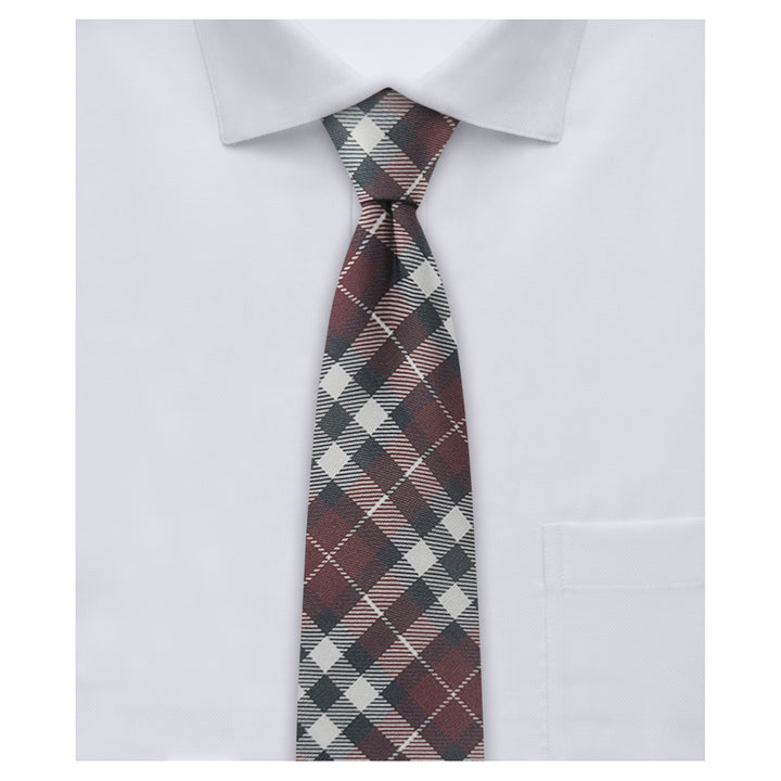Picnic Plaid Slim Tie - Red