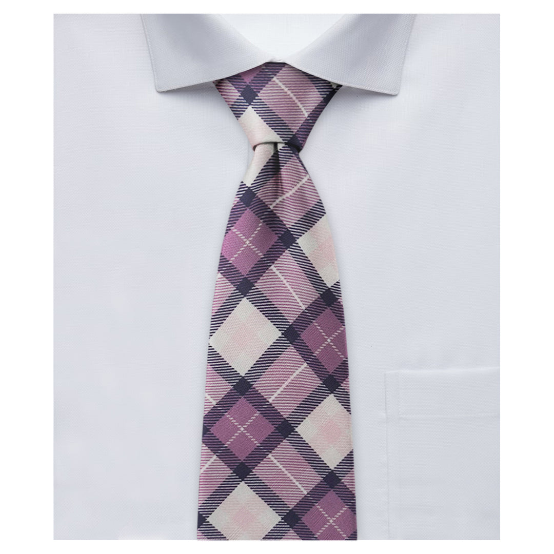 Picnic Plaid Tie - Purple