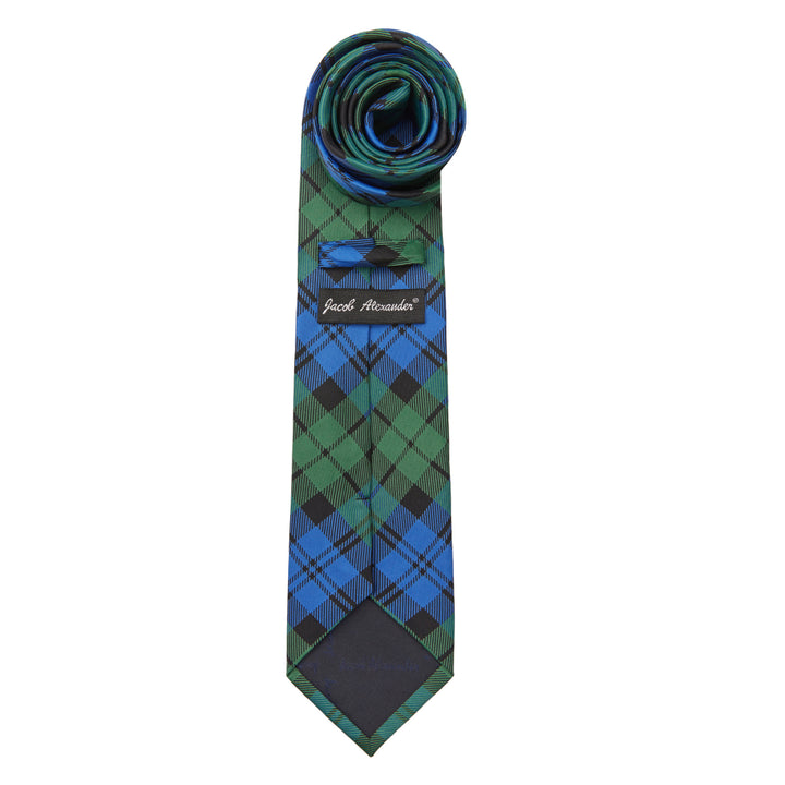 Black Watch Tartan Plaid Extra Long Tie