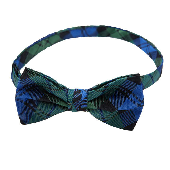 Black Watch Tartan Plaid Banded Bow Tie