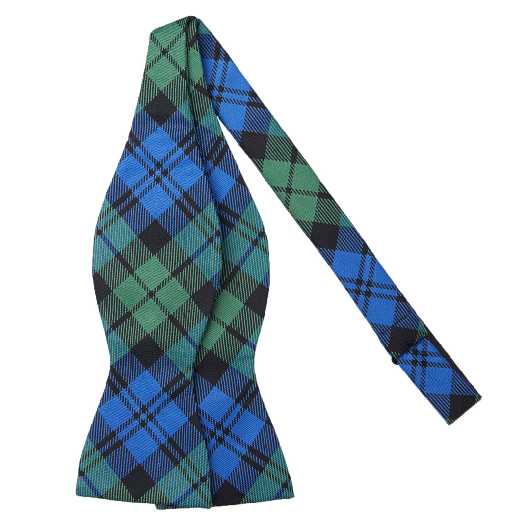 Black Watch Tartan Plaid Self-Tie Bow Tie