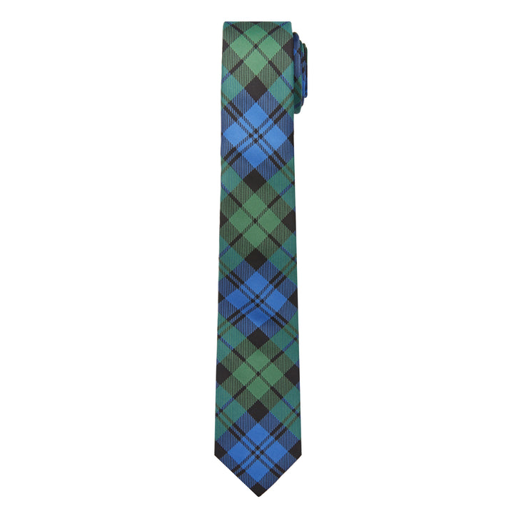 Black Watch Tartan Plaid Slim Tie