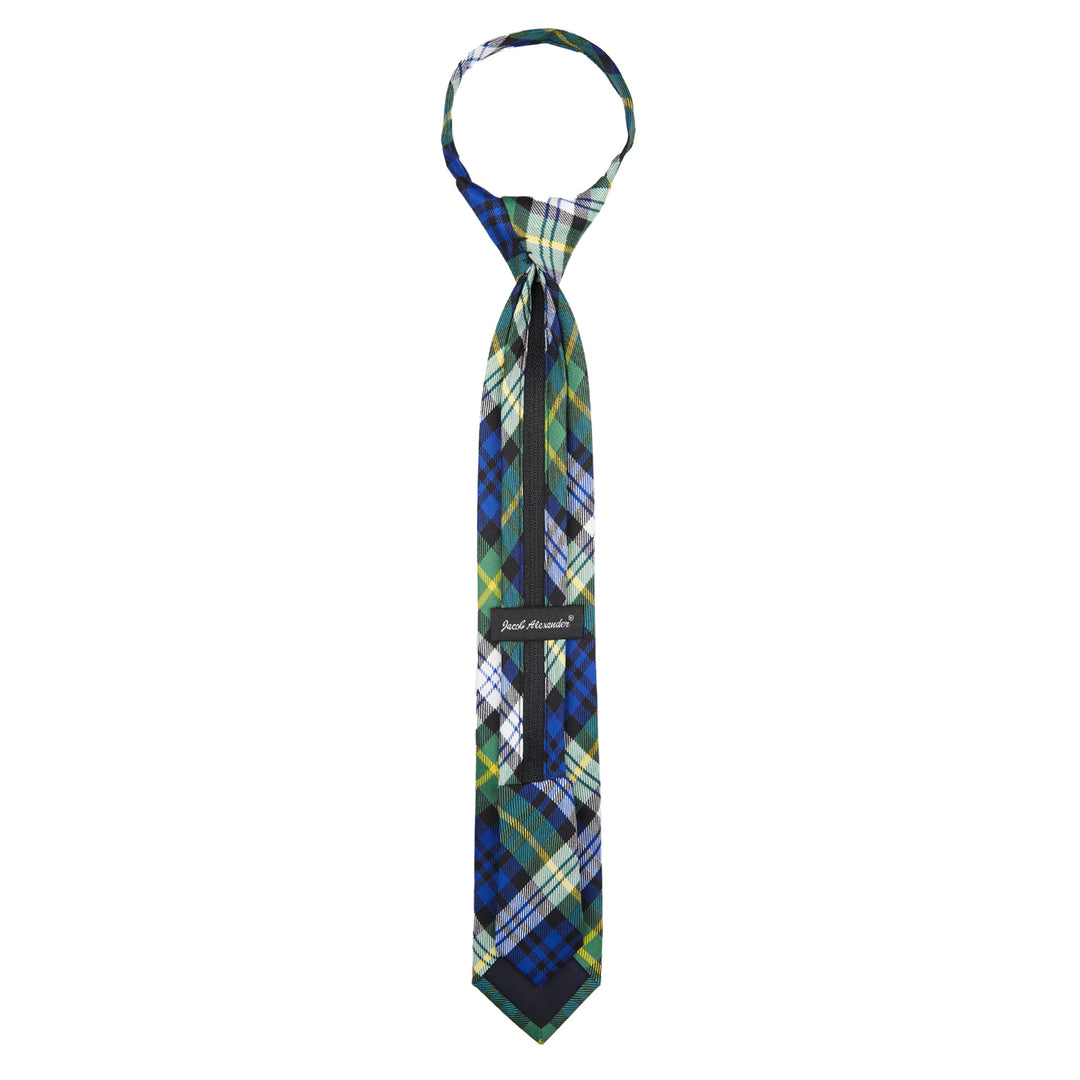 Kid's Dress Gordon Tartan Plaid 14" Zipper Tie