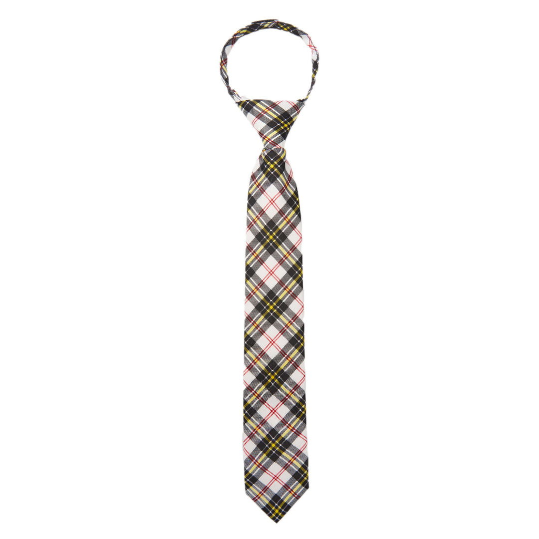 Kid's MacPherson Tartan Plaid 14" Zipper Tie