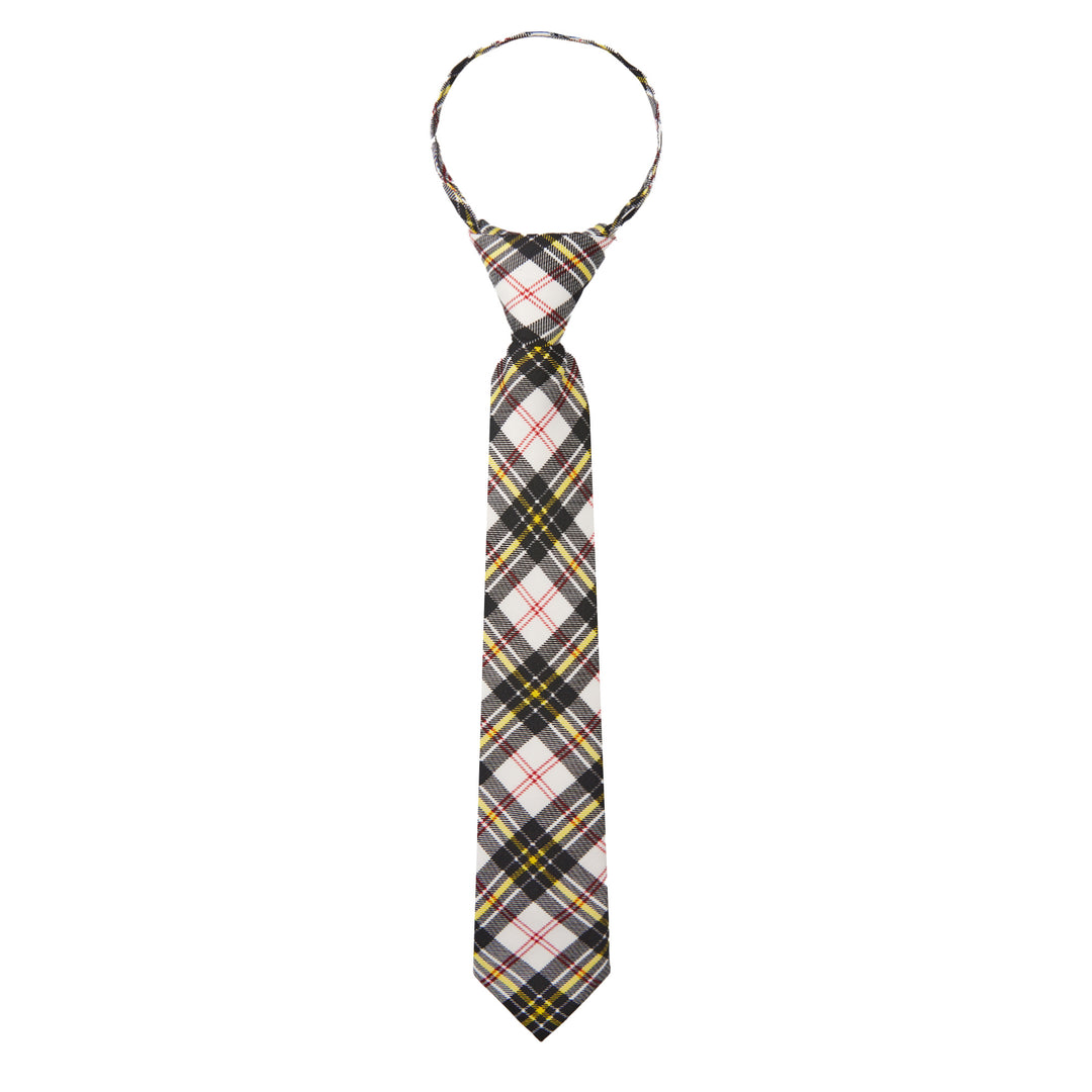 Kid's MacPherson Tartan Plaid 11" Zipper Tie